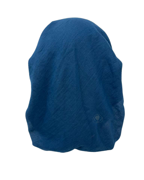 Lizi Headwear Solid Blue Teal Open Back Adjustable Pre-Tied Bandanna with Velvet Grip Myselflingerie.com
