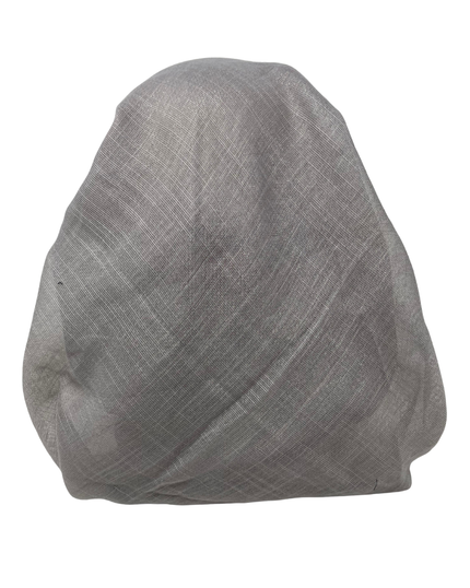 It's Younique OB-SHIM-SL Solid Slate Shimmer Pre-Tied Open Back Bandanna with Velvet Grip Myselflingerie.com