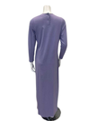 Lunderbeck N5276 Dusty Violet Embroidered Emblem Pull On Modal Nightgown Myselflingerie.com