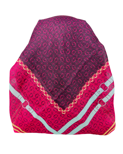 It's Younique OB-GUCBE-DKPK Dark Pink Gucci Belts Pre-Tied Open Back Bandanna with Velvet Grip Myselflingerie.com