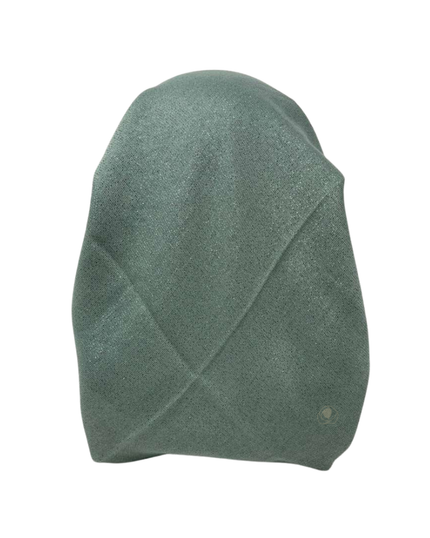 It's Younique OB-SHIM-FOGN Foam Green Shimmer Pre-Tied Open Back Bandanna with Velvet Grip Myselflingerie.com