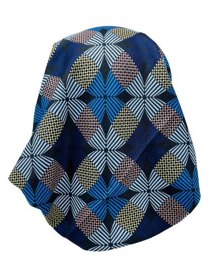 It's Younique PP-PIN-LB Light Blue Pinwheels Pre-Tied Bandanna with Velvet Grip Myselflingerie.com