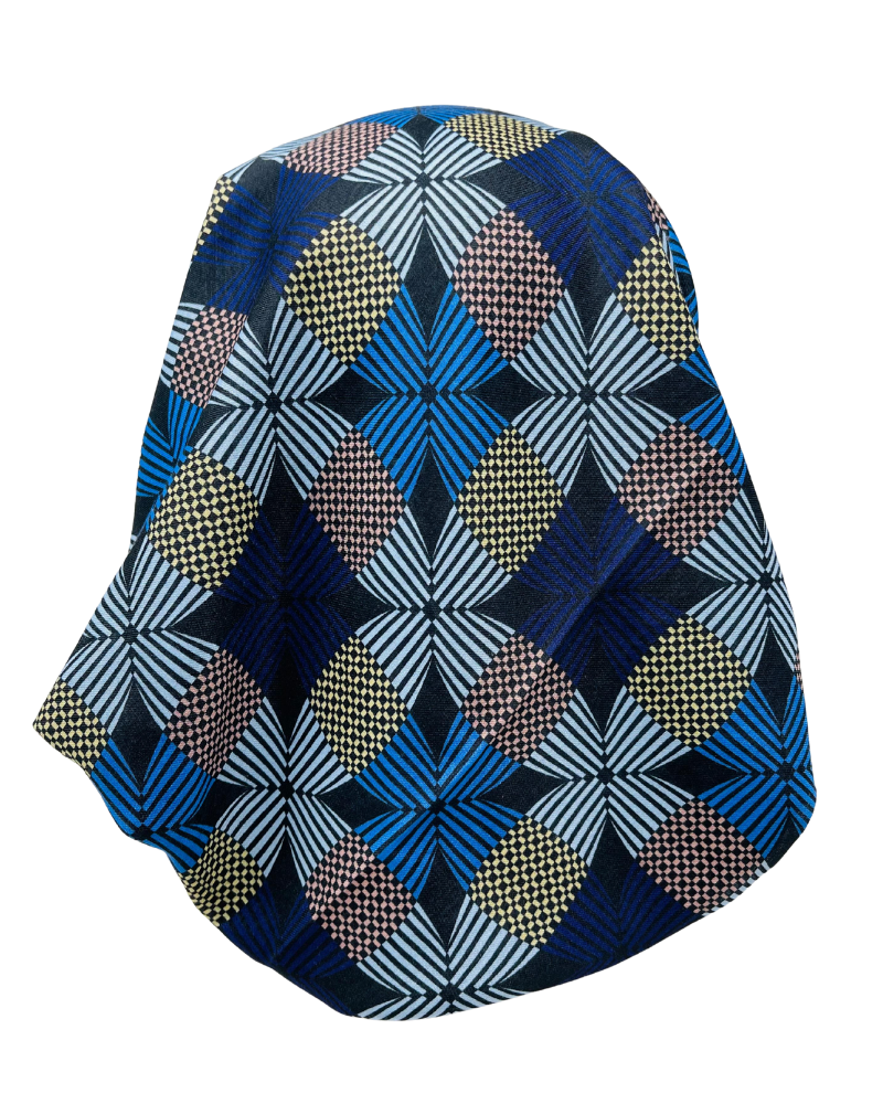 It's Younique PP-PIN-LB Light Blue Pinwheels Pre-Tied Bandanna with Velvet Grip Myselflingerie.com