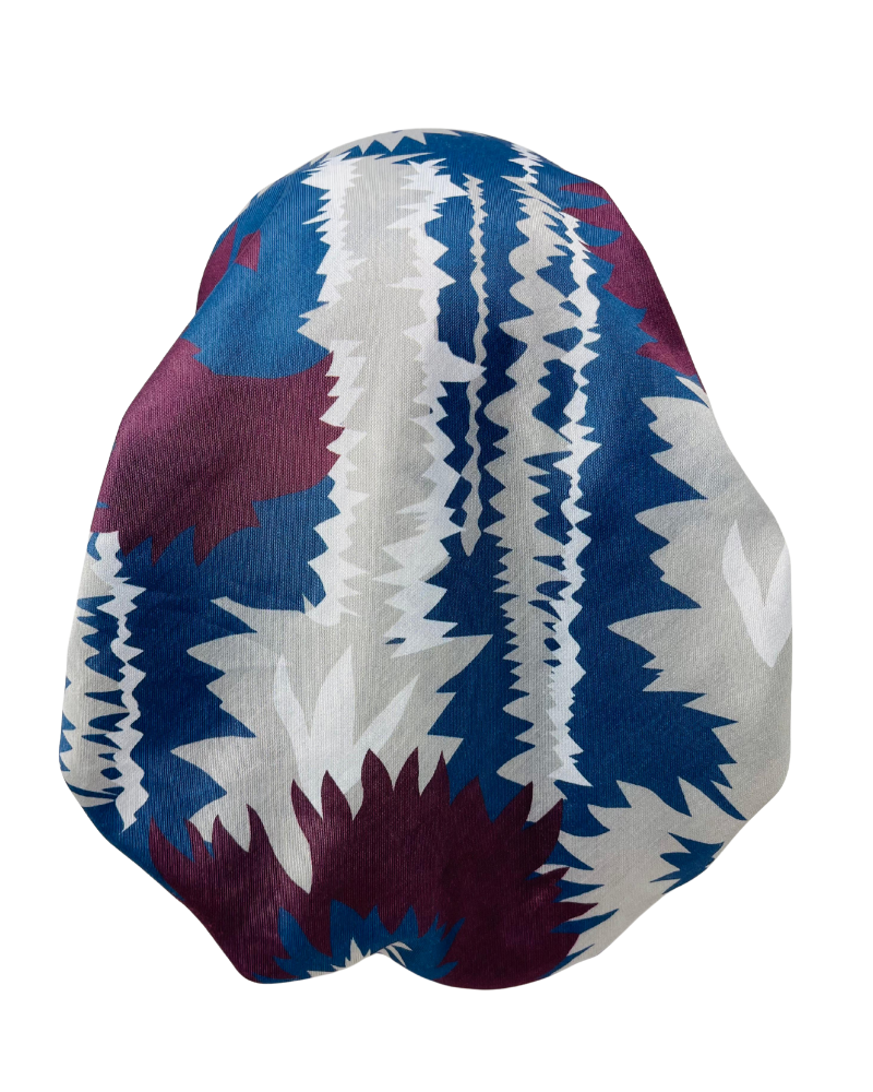 It's Younique PP-GEO-MAR Maroon/Olive/Light Blue Mix Pre-Tied Bandanna with Velvet Grip Myselflingerie.com