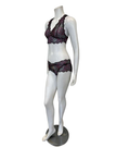 Oh! Zuza 3839+3840 Cranberry/Black Lace Bralette Set Myselflingerie.com