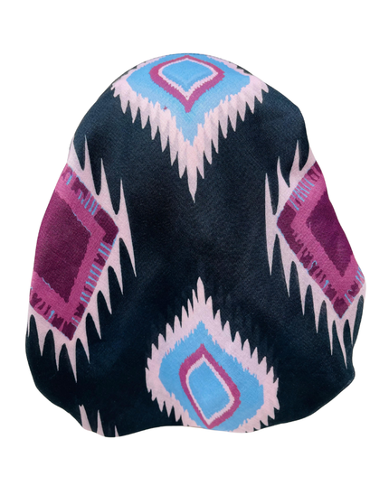 It's Younique PP-DIA-MAPK Maroon/Pink Diamond Shapes Pre-Tied Bandanna with Velvet Grip Myselflingerie.com