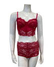 Samantha Chang SC4411123 + SC4475123 Flame Illusion Wireless Lace Bustier Panty Set Myselflingerie.com