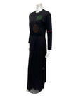 Pen-ky 11977MU Black Multi X Stitch Print Modal Nursing Nightgown Myselflingerie.com