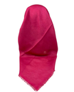 It's Younique Pink Herringbone Fringed Edge Pre-Tied Open Back Bandanna with Velvet Grip Myselflingerie.com