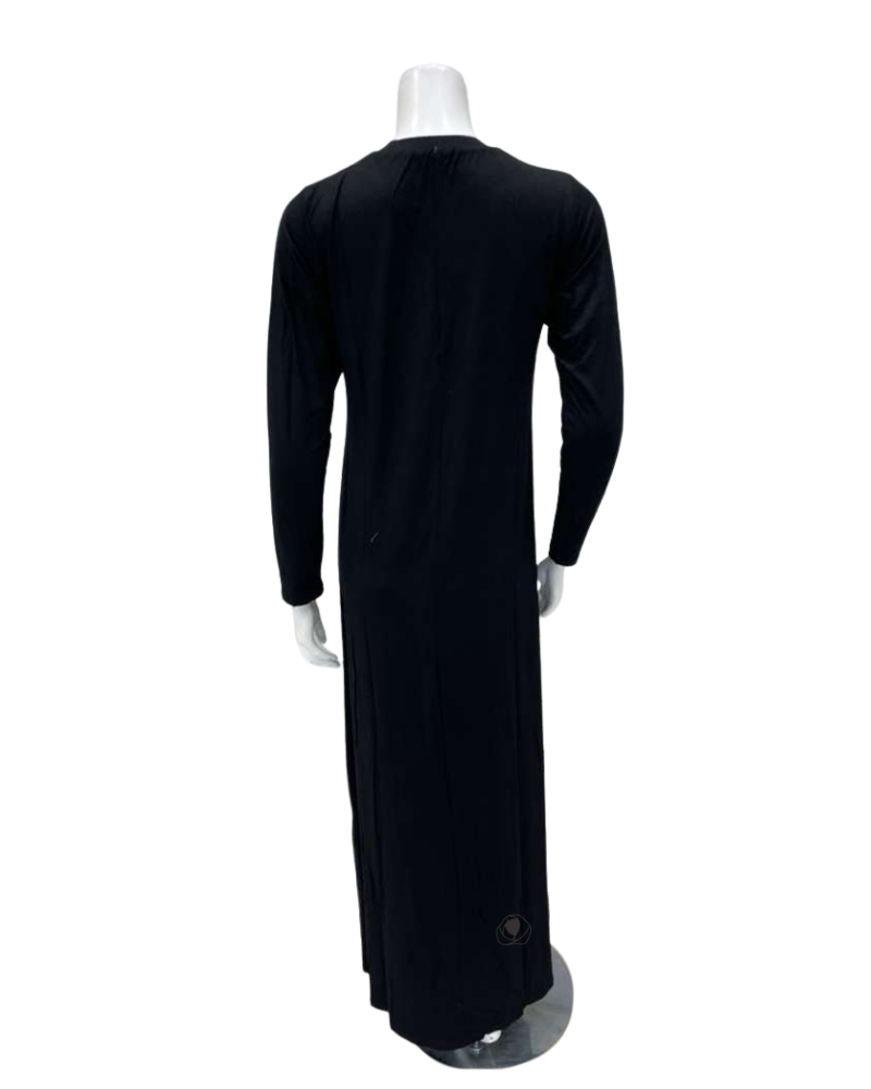 The Star Story 12-829 Black with Denim Heart String Pull On Modal Teen Nightgown Myselflingerie.com