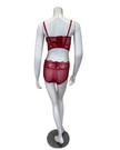 Samantha Chang SC4411123 + SC4475123 Flame Illusion Wireless Lace Bustier Panty Set Myselflingerie.com