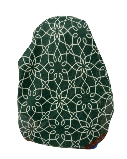 It's Younique Green Chains Designer Inspired Pre-Tied Open Back Bandanna with Velvet Grip Myselflingerie.com