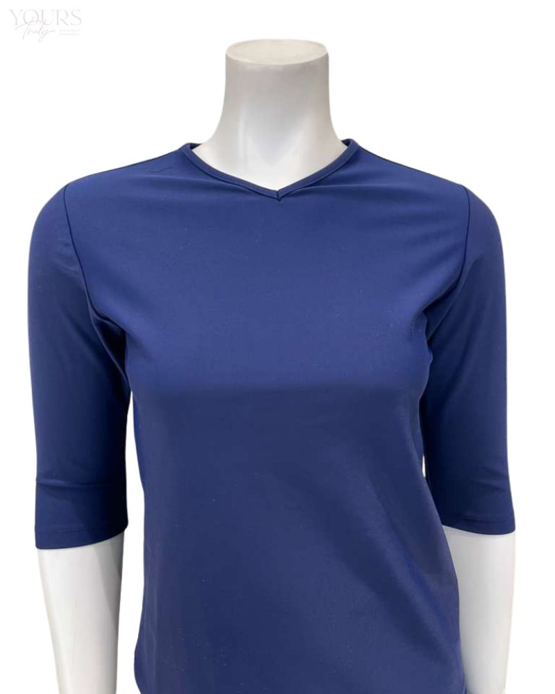 Jackie O' 2PC-SWMCV-NVY Navy Junior Swim Top & Skirt Set Myselflingerie.com
