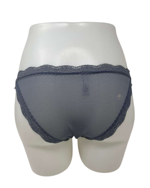 Love Libby Grisaille Lace Trimmed Mesh Bikini Myselflingerie.com
