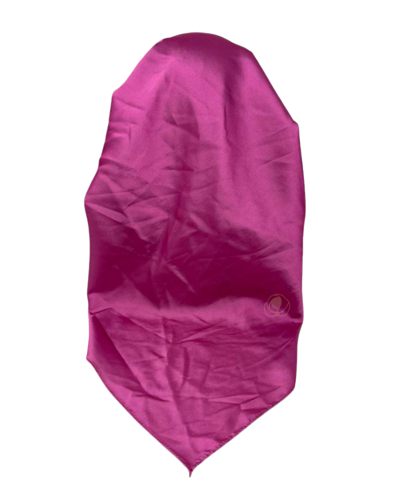 It's Younique OB-SOL-SHER Solid Rose Sherbert Pre-Tied Open Back Bandanna with Velvet Grip Myselflingerie.com
