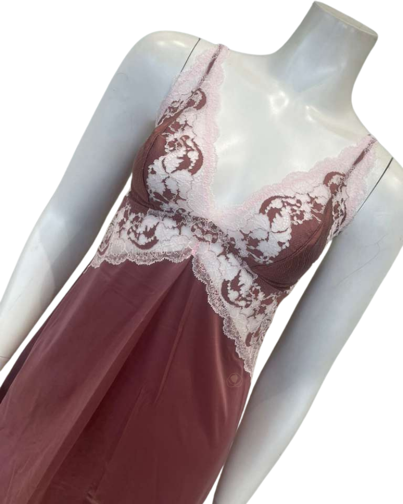 Wacoal 814481 Rose Brown / Cradle Pink Modern Affair Chemise Myselflingerie.com