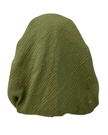 It's Younique OB-CRI-MEGN Medium Green Crinkle Pre-Tied Open Back Bandanna with Velvet Grip Myselflingerie.com