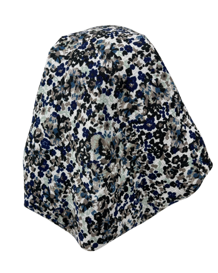 It's Younique PP-FL-TE Teal Mini Flowers Pre-Tied Bandanna with Velvet Grip Myselflingerie.com