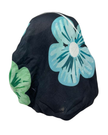 It's Younique PP-FLOW-GN Large Green Flowers Pre-Tied Bandanna with Velvet Grip Myselflingerie.com