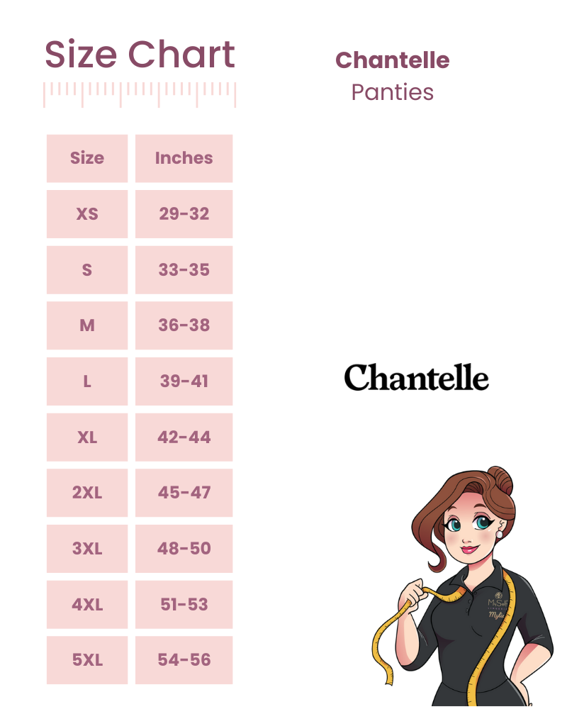 Hipsters & Boyshorts Size Guide