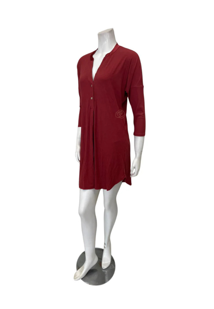 Fleur't Chili Rib Dolman 3/4 Sleeve Modal Nightshirt