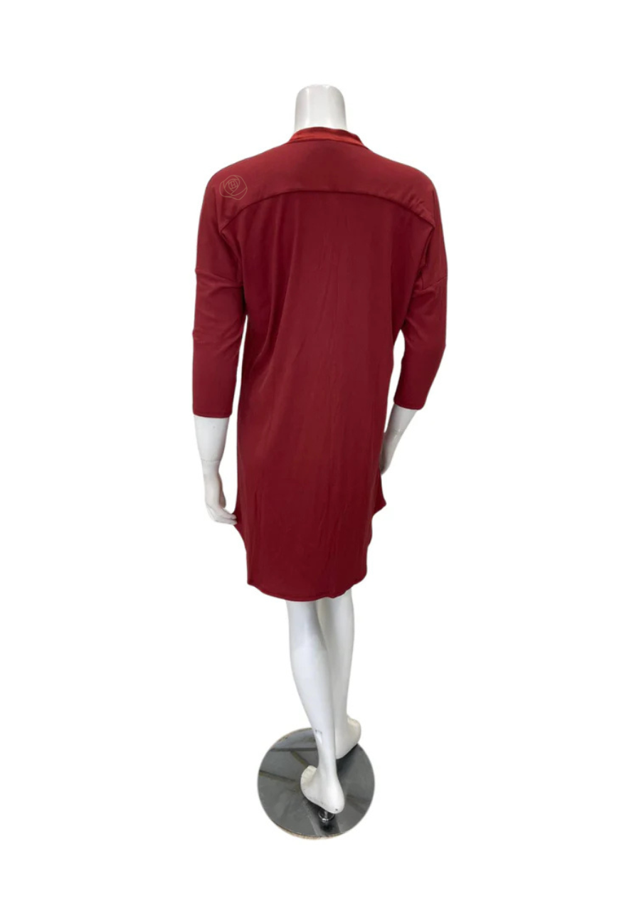 Fleur't Chili Rib Dolman 3/4 Sleeve Modal Nightshirt