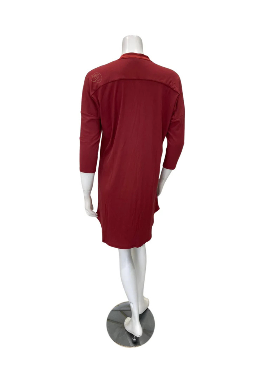 Fleur't Chili Rib Dolman 3/4 Sleeve Modal Nightshirt