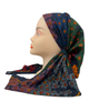 Cherie Multi Floral Design Adjustable Closed Back Pre-Tied Bandanna