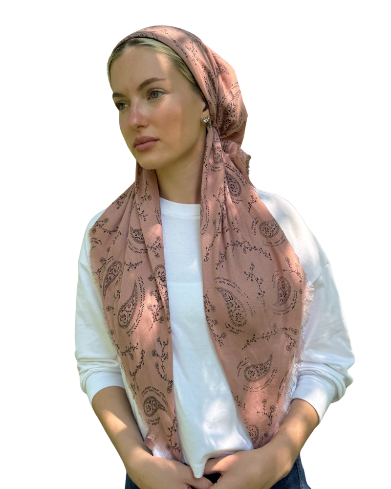 TYED Pink Paisley Triangle with Full Non Slip Grip Myselflingerie.com