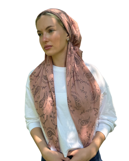 TYED Pink Paisley Triangle with Full Non Slip Grip Myselflingerie.com