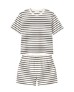 Calida Charm Cream Favourites Layering Short Sleeve & Short Pants Jersey Pajama Set Myselflingerie.com
