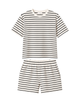 Calida Charm Cream Favourites Layering Short Sleeve & Short Pants Jersey Pajama Set Myselflingerie.com