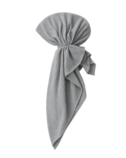 Tie Ur Knot Heather Grey Terry Adjustable Pre-Tied Bandanna