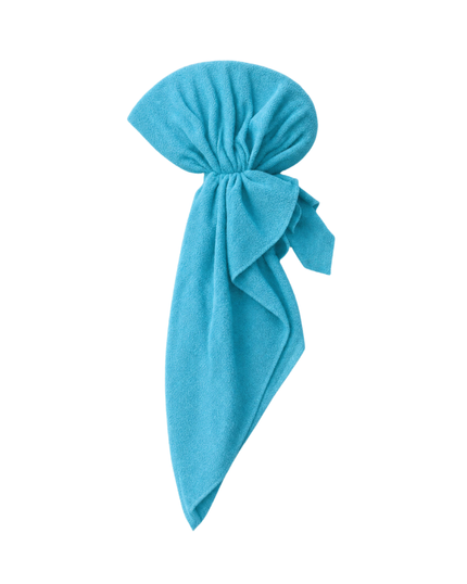 Tie Ur Knot Electric Blue Terry Adjustable Pre-Tied Bandanna