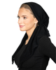 Black Terry Adjustable Pre-Tied Bandanna