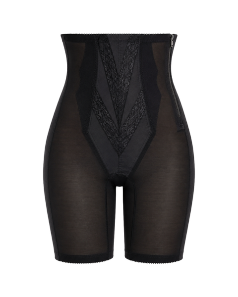 Rago Extra High Waisted Zipper Girdle with Legs