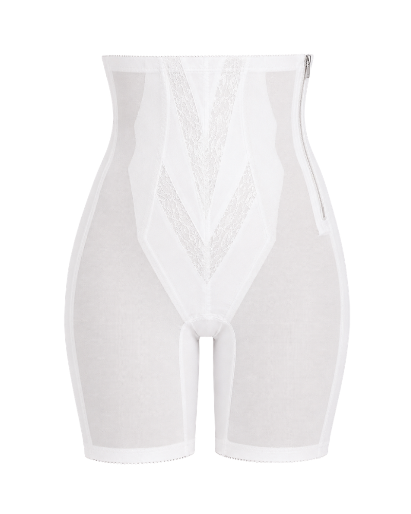 Rago Extra High Waisted Zipper Girdle with Legs