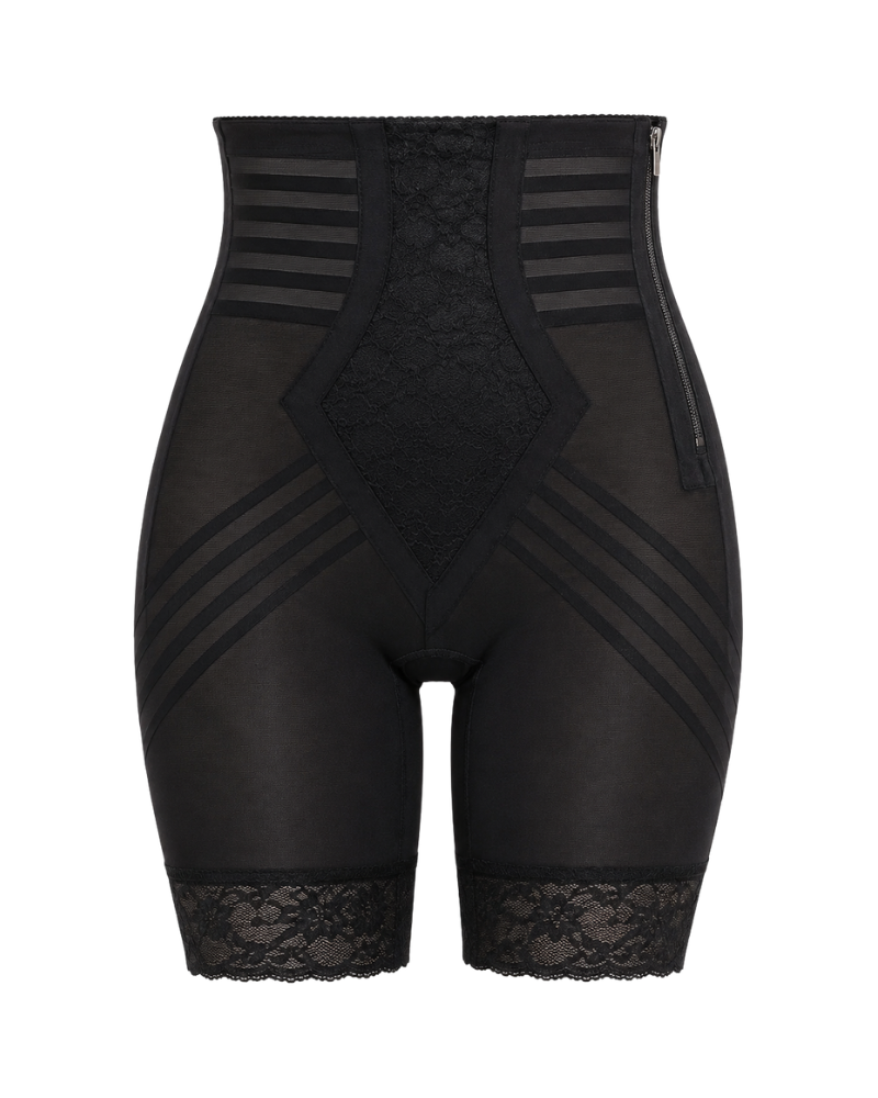 Rago Hi Waist Long Leg Zippered Girdle