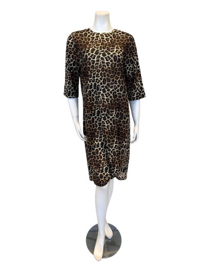 Jackie O' Leopard Print Swim Cover Up Dress Myselflingerie.com