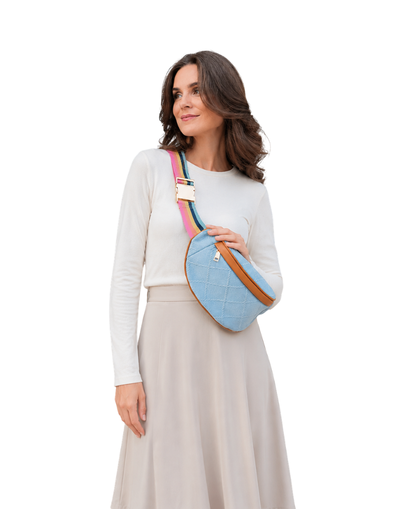 ShiraLeah Ali Denim Belt Bag