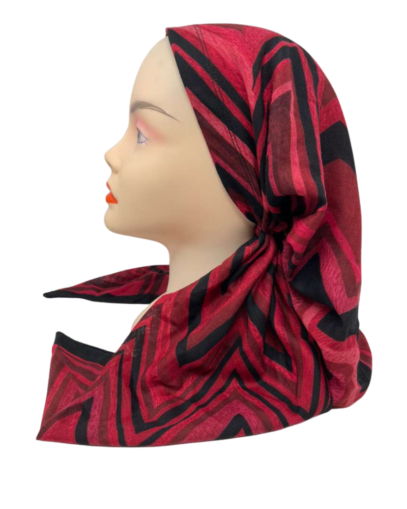 Cherie SP345A-BEM Berry Multi Design Adjustable Pre-Tied Open Back Bandanna