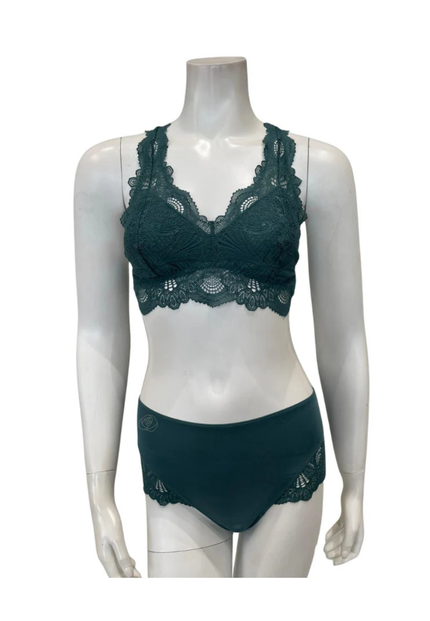 Fleurt Evergreen Belle Epoque Bralette & Panty Set