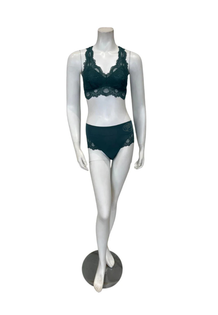 Fleurt Evergreen Belle Epoque Bralette & Panty Set