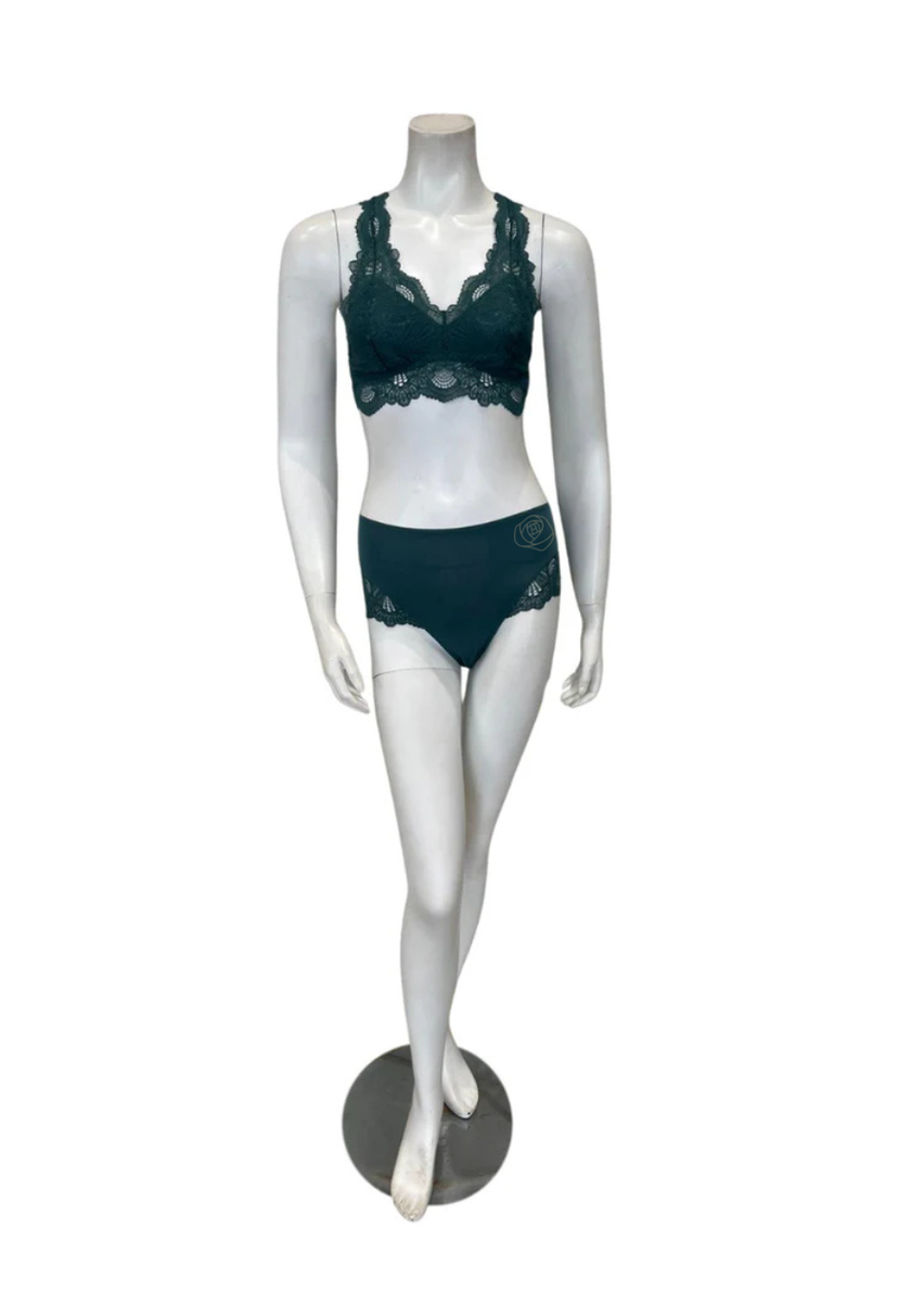 Fleurt Evergreen Belle Epoque Bralette & Panty Set