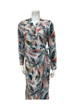 Oh! Zuza Floral Ribbed Modal Morning Robe