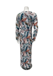 Oh! Zuza Floral Ribbed Modal Morning Robe