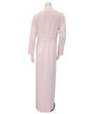 Iora Lingerie 100% Cotton Soft Pink Zippered Robe