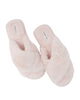 Flora Nikrooz Buff Victoria Teddy Criss Cross Slippers