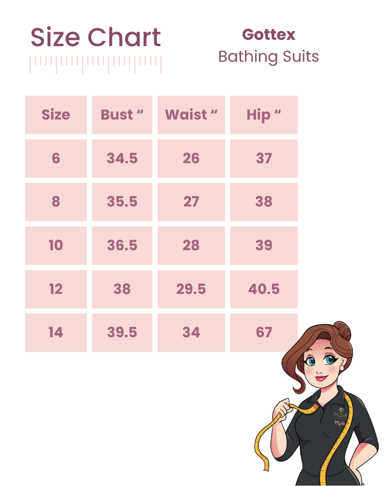 Bathing Suits ALL Size Guide