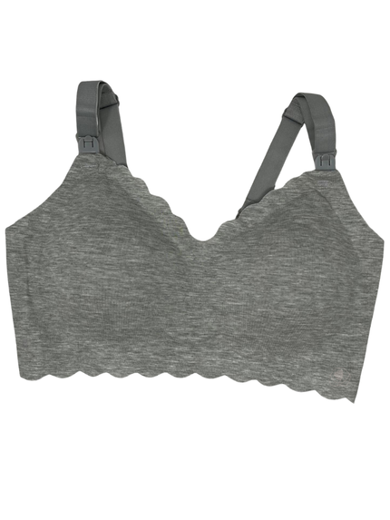 NinetoFive MNURS Grey Modal Wire Free Nursing Bra Myselflingerie.com